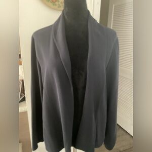 Eileen Fisher Open Front Silk Blazer